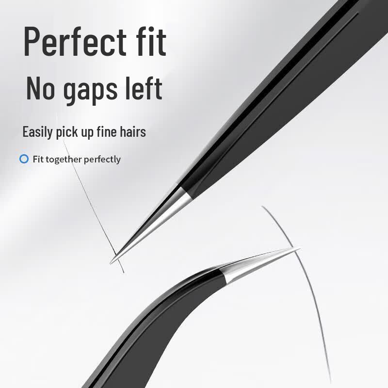 Honggong 4-Piece Stainless Steel Tweezer Set