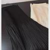 High-Waist Petal Pleated Lace Skirt - Elegant Summer Long Skirt for Women