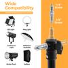 Ambitful 110cm Photography Heavy Ring Light Wall Mount Ceiling Triangle Boom Arm Studio Strobe Lights,Softbox Support Stand