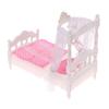 1/12 Dollhouse Princess Bed Bedsheet Mosquito Net Kit Dollhouse Bed Room Furniture Decoration Dolls House Accessories