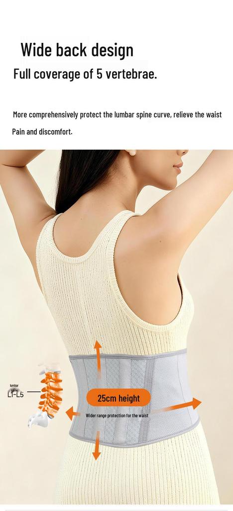 Women's Warm Lumbar Support Belt: Compression, Sports, Invisible Inner Wear, Tummy Control, Waist Cincher, Professional Protection