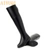 Mode AIYUQI Stiefel Damen 2025 Neu Echtes Leder Damen Oberschenkelhohe Stiefel Mode Overknee Stiefel Motorradstiefel Damenschuhe