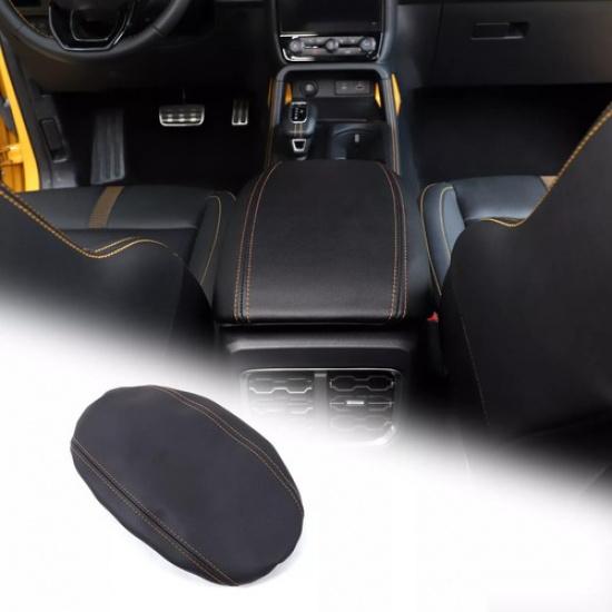 Fit For 2024 Ford Ranger Car Center Console Armrest Cover Lid Protector Black