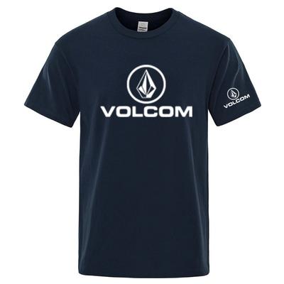 VOLCOM New Men's Quick Dry Ordinary Designer Thin Short Sleeve Sport T Shirt Fitness Breathable Versatile Tops