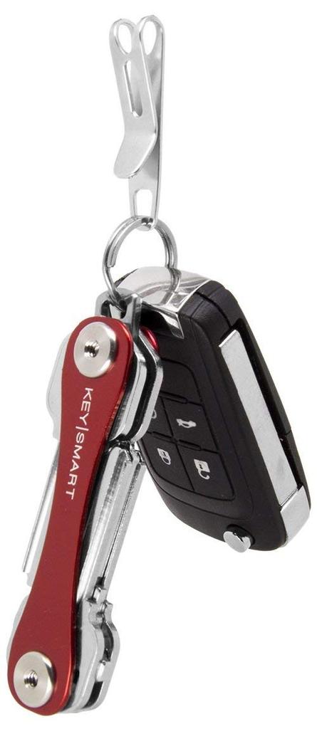 (KeySmart) Nano Clip | Pocket Clip Keyring Holder - Secure your keys and eliminate pocket bulges (1 Pack)