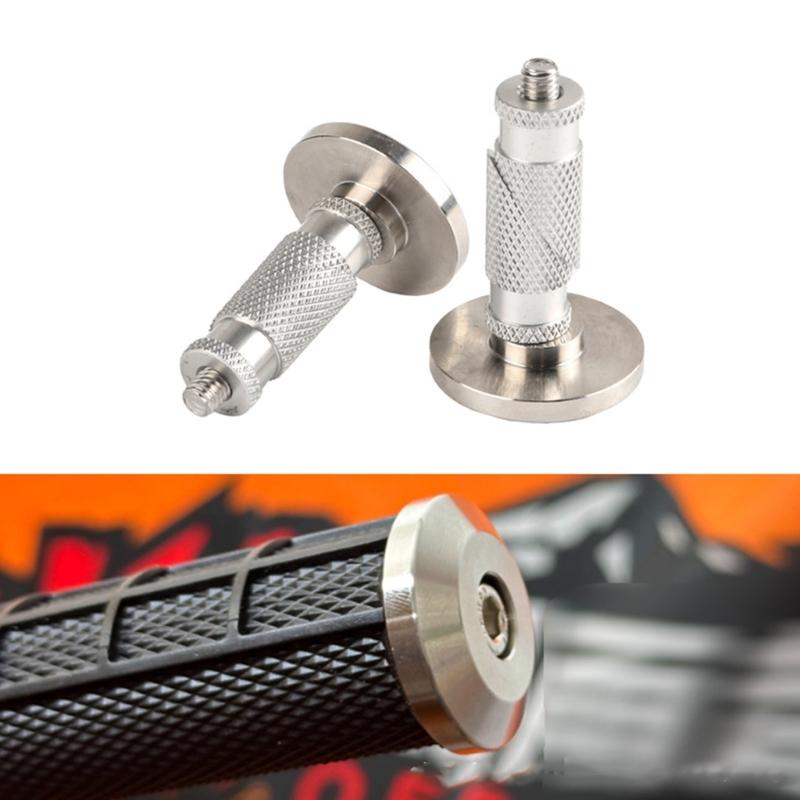 2pcs Stainless Handlebar Plug Dirt Bike Handlebar End Cap Replacement Motorcycle Accessories Easy Installation