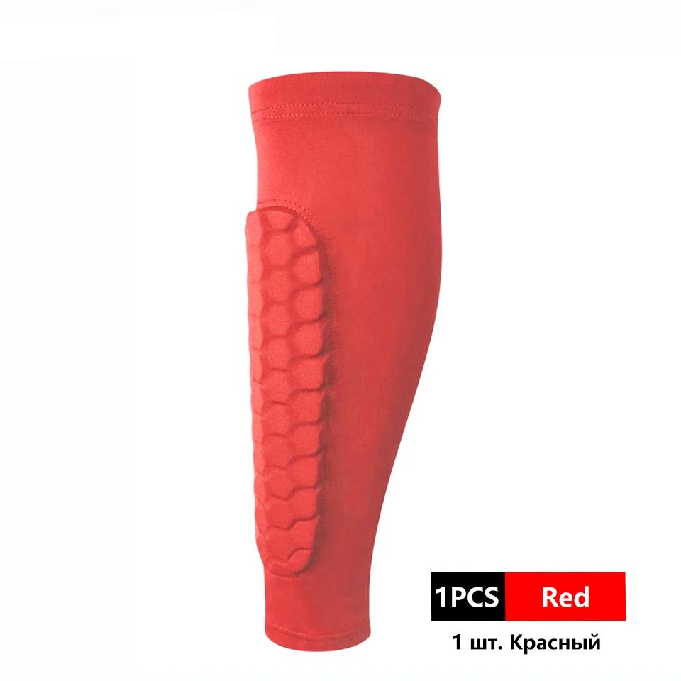 1Pcs Honeycomb Soccer Shin Guards Football Leg Calf Protective Gear Shield Sleeves Running Sports Support Guard