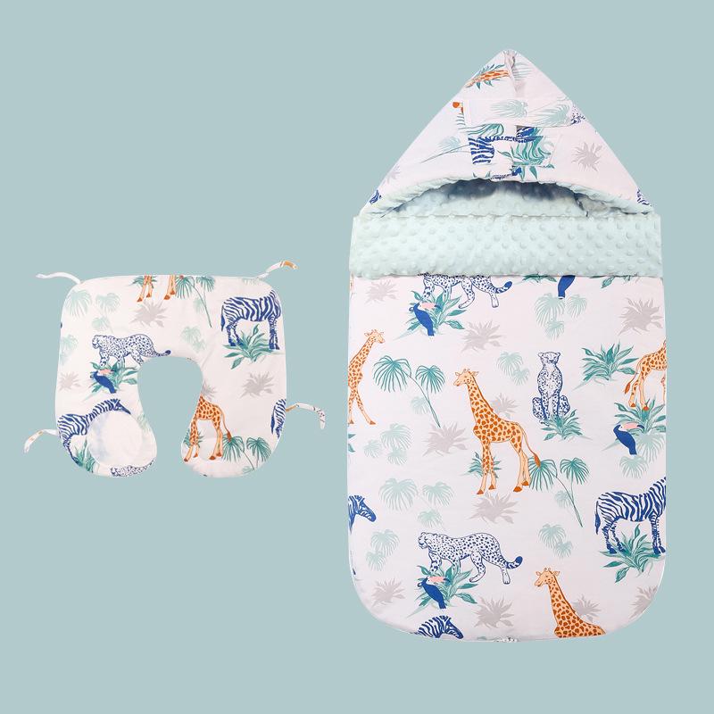 Sac de dormit din bumbac de iarnă Inxiuli Baby - Pătură anti-străsură și anti-lovitură