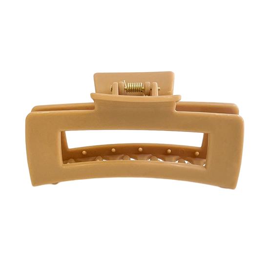 1/4Pcs Women Hair Claw Soft Silicone Anti-slip Teeth Back Head Hair Clip Geometric Shape Pain-Free Wear Hair Clamp