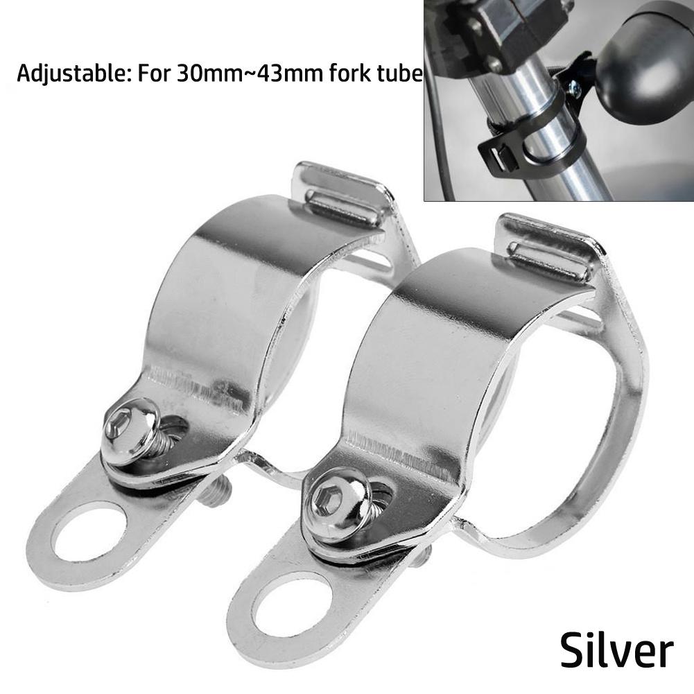 2pc Motorcycle Turn Signal Light Mount Bracket 30-43mm For Faro Sportster Versys 300 Motorcycle Led Turn Signals Z900rs On Ron X серебряный