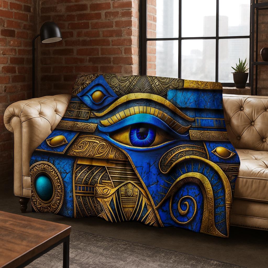 Beauty Eye of Providence Freemasonry Evil Eyes Flannel Blanket,Warm and Cozy Soft Throw Blanket for Home Bedroom Bed Sofa Kids