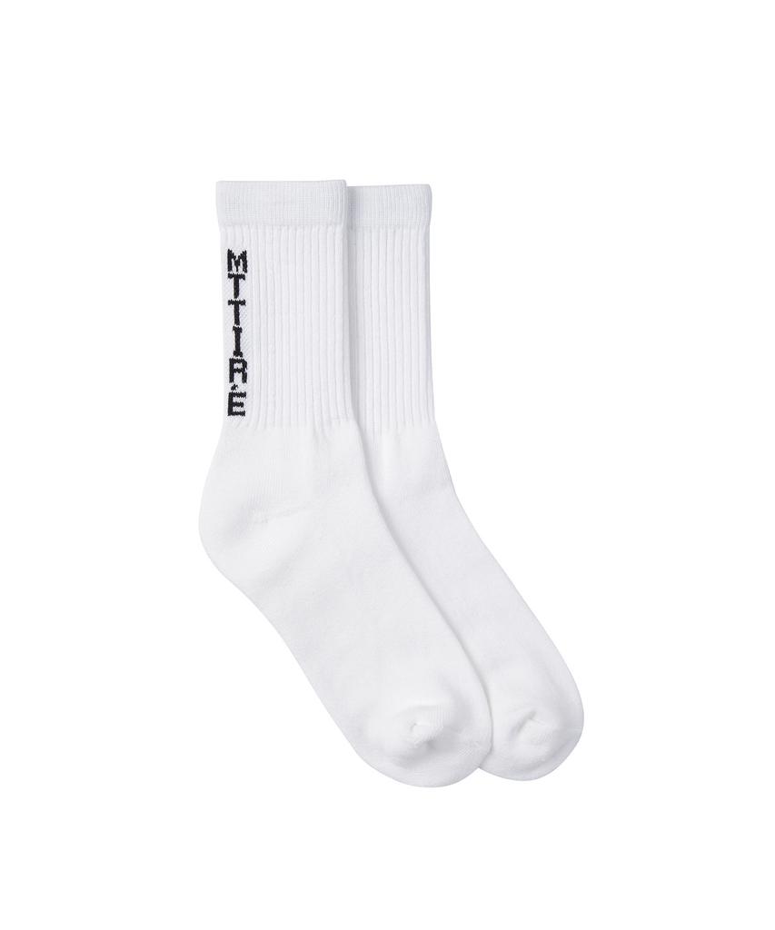 Matile Basic Logo Socks / White,Black