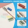10/20Pcs 5-Ring Binding Spines Snap Split Binder Rings Plastic Round Loose-Leaf Rings Comb Folio Binder Stationery Office Supply