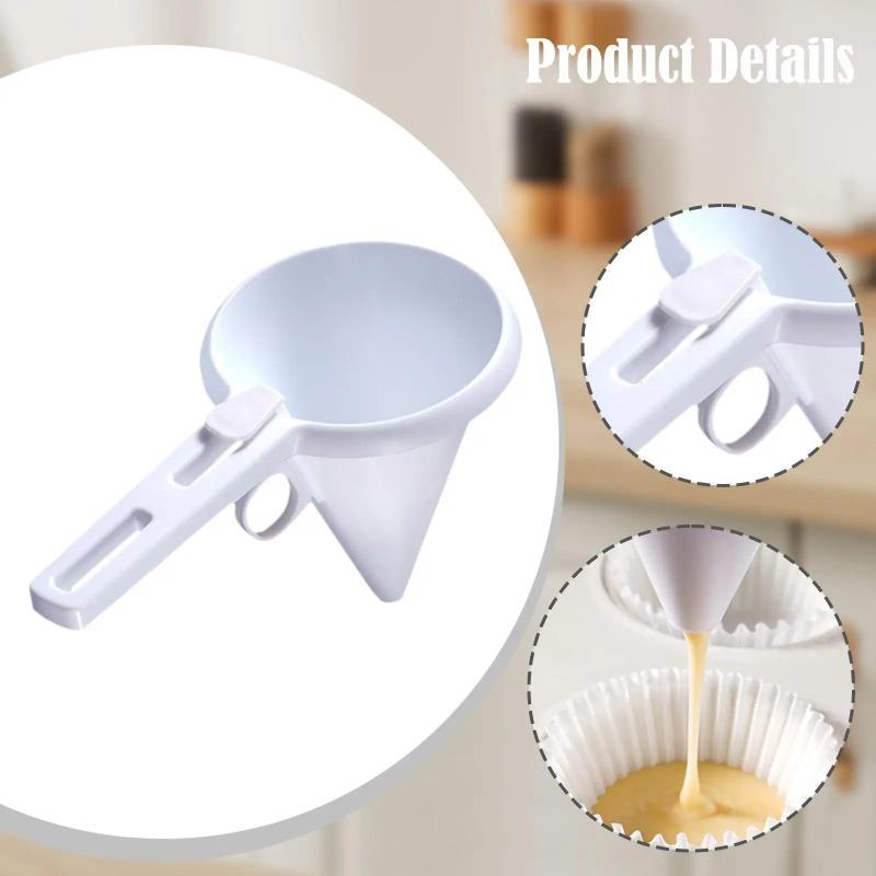 Teigspender Handheld Messbecher, Zubehör für Cupcakes Zuckerguss Süßigkeiten Transferwerkzeug