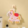 Creative Cartoon Cute  Year Pony Hand Towel Coral Fleece Home Kitchen Bathroom Towel Thickened Hanging Absorbent Towels
