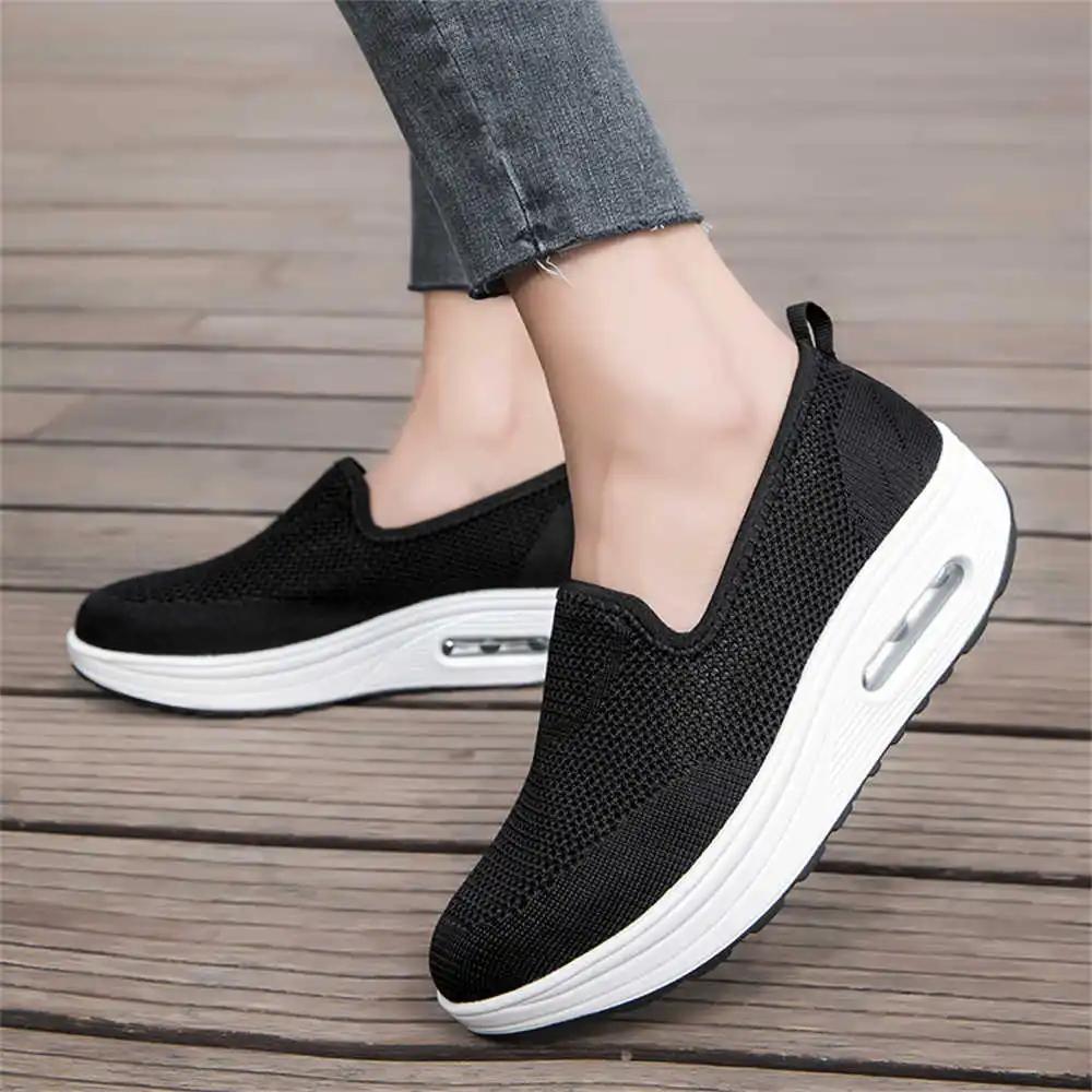 Fashion Lace-free Big Sole Skateboarding Sneakers Vulcanize All For Tourism Women Shoes Brand Sport Snearkers Fashionable Shooes
