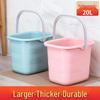 Verdickter extra großer rechteckiger Eimer: Wasserspeicher, Wäsche, Mopp, Fußbad