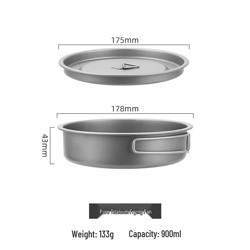Yoshida Craftsman Folding Handle Camping Cookware Set