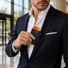 -Up Card Holder Bank Card Case - Compact Credit Card for Men and Women