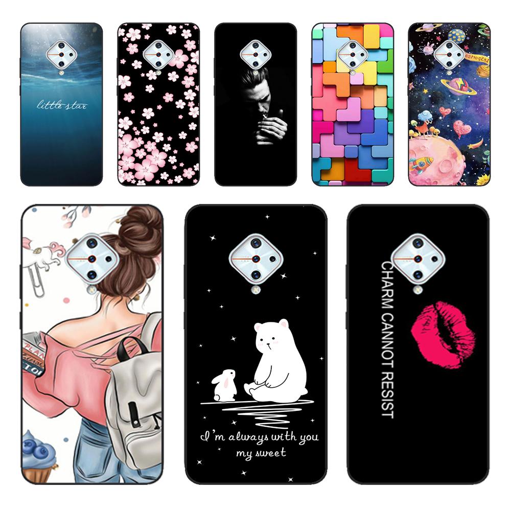 For vivo V17 Case Soft Silicone TPU Phone Cover For Vivo 1920 Case Coque For Vivo v17 Russia Vivo S1 Pro Funda V1945A Case