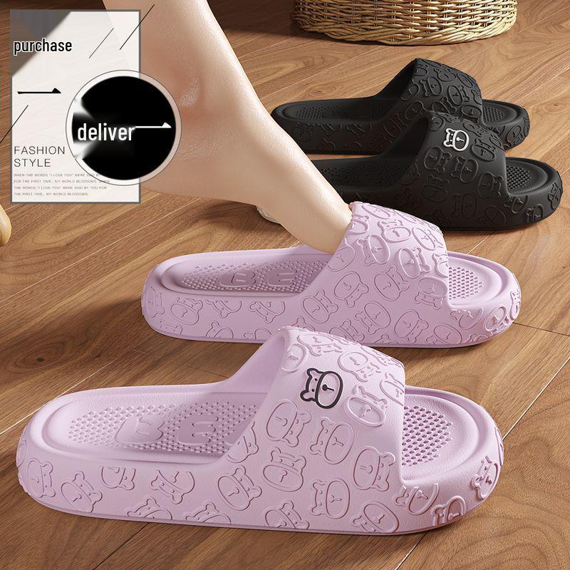 Buy One Get One Free: Women's Non-Slip, Odor-Resistant Summer Slippers - Silent EVA Design for Couples.