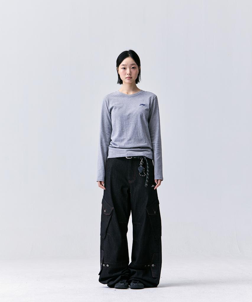 TANSANMAGNESIUM Bone Long Sleeve (Gray/Blue)