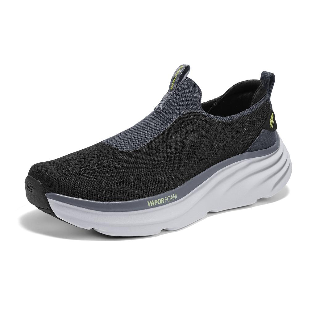 Skechers DLux Vapor Comfortable Fashion Versatile Low-Top Casual Shoes Men Sneaker Black 233061-BKMT