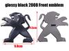 For Peugeot 3008 2008 1pcs ABS 3D Car Front Logo Front Hood Rear Bumper Tail Door Trunk Sticker Car Emblem Styling Accessories
