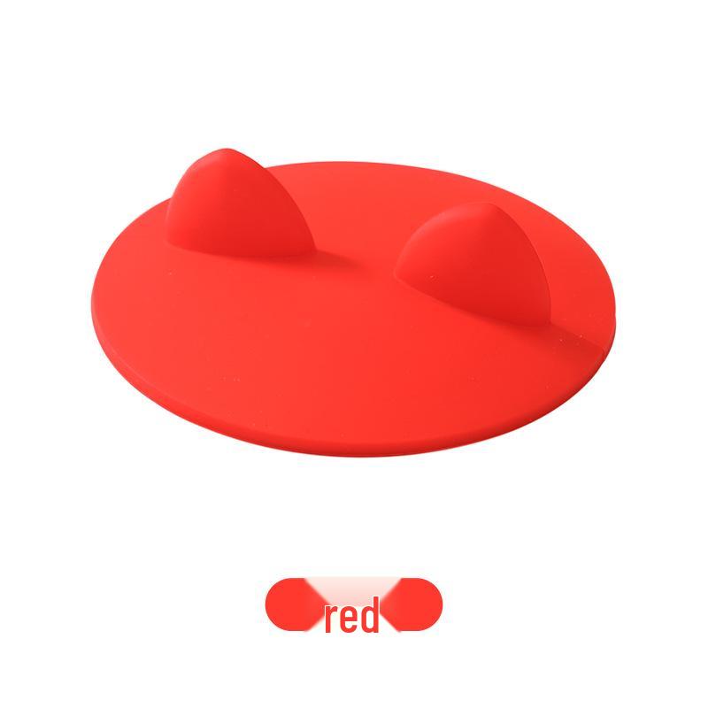 Silicone 3D Cat Ears Cup Lid - Leak & Dust Proof for Coffee & Glass Cups
