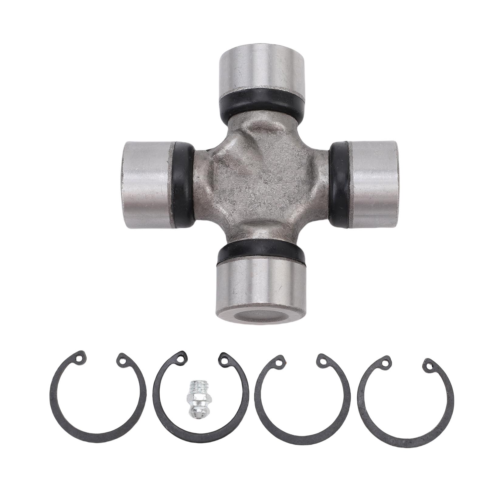 

1330 Series U Joint Kit 5-213X Greaseable 1.06in Bearing Diameter Anti Steel Joint Kit U Joint Kit UJ354 серебряный