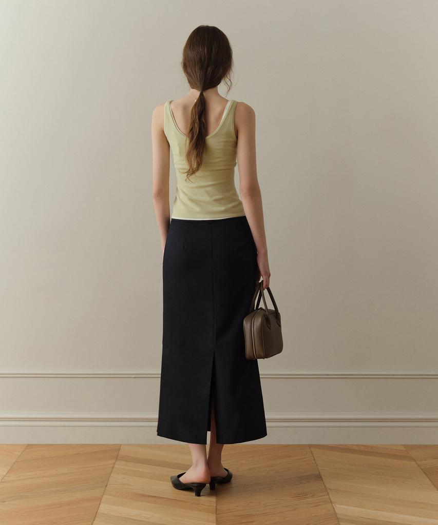 Poyueoaijeuonli Karin Maxi Skirt (Black)