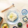 Toyo Sasaki Glass Iro Shizuku Noodle Plate, Green, Made in Japan, Large Noodle Plate, Round Plate, Glass Dish, Tableware, WA322