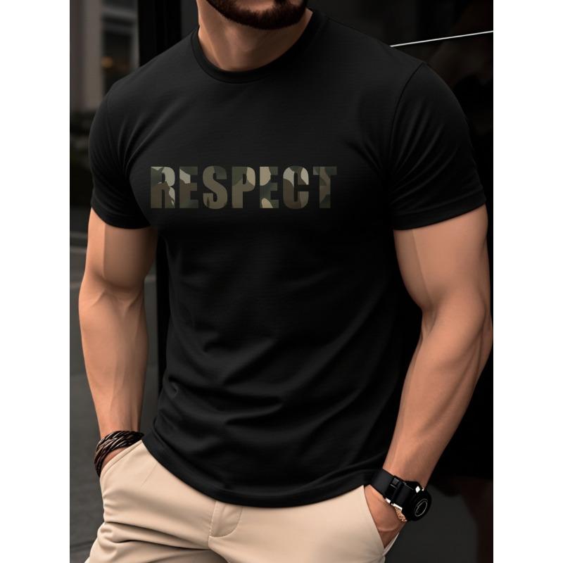 Men s T-shirt 3D letter printed short sleeved shirt 2XS