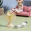 Ventilatore in Lega Miniatura per Casa delle Bambole Arredamento Ventilatore di Simulazione Accessori per Mobili Bambole Giocattoli per Bambine Regalo