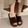 Cowhide version~ New one-word drag 2025 autumn new fashion outer wear matte leather flat-bottomed casual Boken slippers