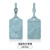 Pu leather anti-magnetic passport bag luggage tag set leather anti-theft brush rfid passport holder ID bag passport cover