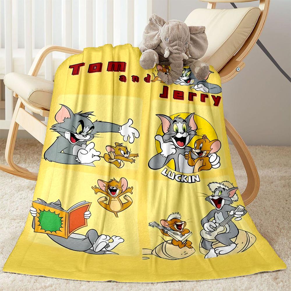 Tom And Jerry Adventure Suitable blanket for offices, travel, living rooms also a good gift for friends and family Suitable for all seasons.