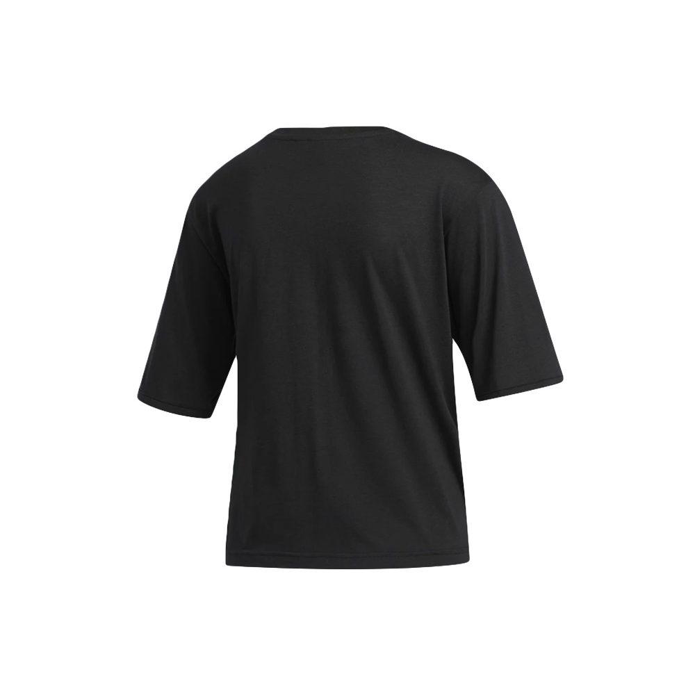 Adidas T Shirts Women's Black Crew Neck Moderate FM1654