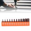 12Pcs Hex Bit Set Metric 1/4 Shank for Drill Electric Screwdriver S2 Alloy Steel 25mm with Storage H