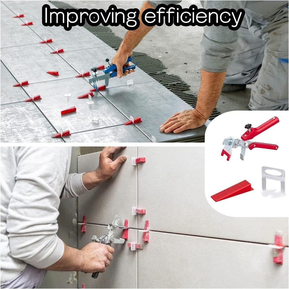 1/8" 3mm Gap Clip Tile Leveling Tool Kit Floor Wall Gap Tile Spacer Tiling Set