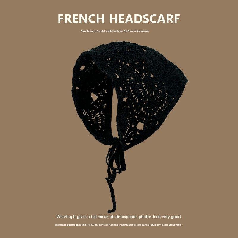 

Export New Cute Little Devil Shoelace Tam-O -Shanter Ladies 2025 New Sun-Proof Breathable Quick-Drying Pump Strap Black Fruit [Triangle Turban]]