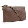 Pochette bandoulière avec pendentif chat naturel [Lucky Tail] - Portefeuille, sac, étui, silhouette pour femme, (gris)