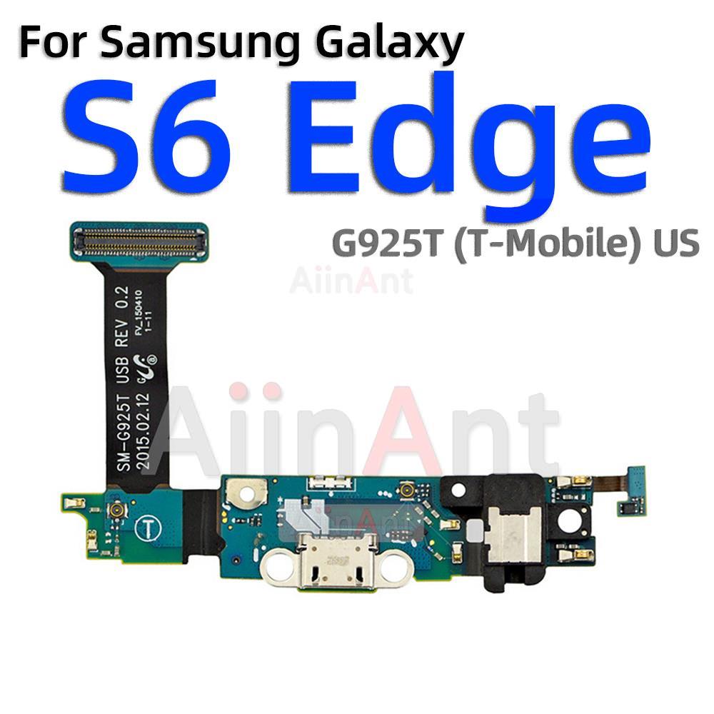Aiinant USB Date Charging Dock Board Port Charger Flex Cable For Samsung Galaxy S6 S7 Edge G920A G925A G930A G935A