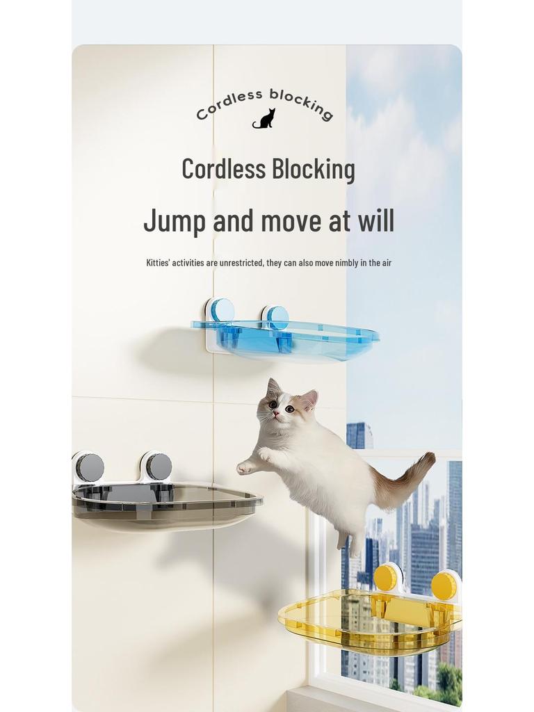 Cat Hammock with Suction Cups – Nail-Free Hanging Basket for Windows, All-Season Universal Balcony Bed