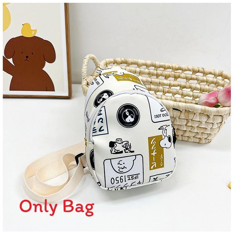 Animal Cartoon Print Shoulder Bag With Waterproof Material Children For