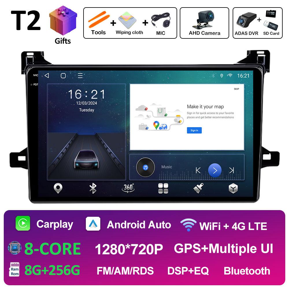 Bluetooth Car Video Radio Player For Toyota Prius XW50 2015 2016 2017 2018 2019 2020 Cooling Fan DSP Stereo Autoradio Head Unit