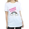 Disney Womens/Ladies Minnie Mouse Rainbow Dots Cotton Boyfriend T-Shirt