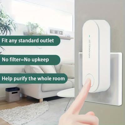 Portable Negative Ion Air Purifier, Household Indoor Toilet Deodorizer and Disinfector
