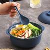1L Capacity Plastic Rice Bowl with Lids Soup Bowls Durable Instant Noodle Bowls  Hot Rice