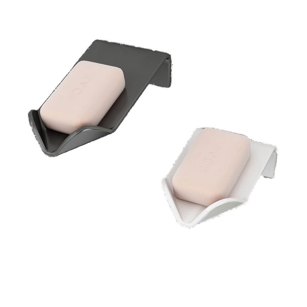 Carbon Steel Wall Mounted Soap Holder Black Soap Sponge Creative Soap Dishes  Home